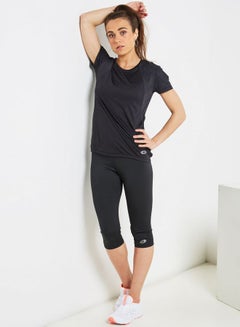 LOTTO Ursula III Crew Neck T-Shirt Black  - Image 3