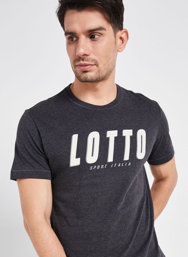 لوتو تيشيرت بفتحة رقبة مستديرة آرون III أسود - Image 4