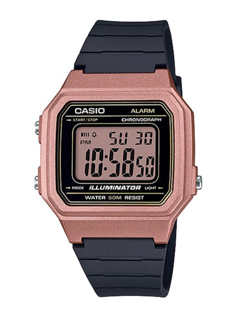 Resin Digital Watch W-217HM-5AVDF - 41 mm - Black