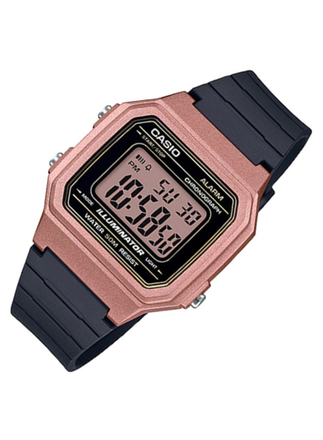 CASIO - Resin Digital Watch W-217HM-5AVDF - 41 mm - Black - Image 1