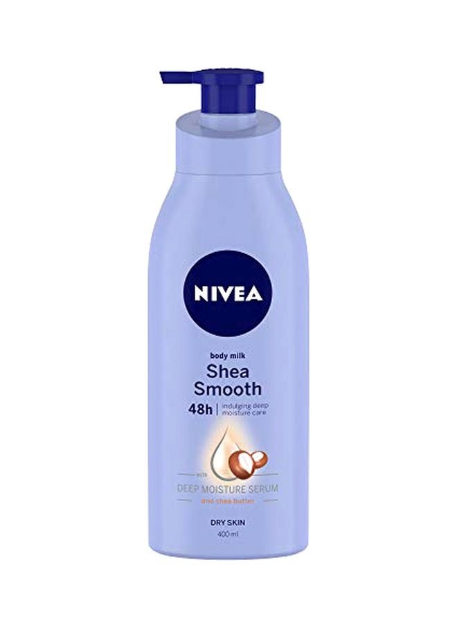 Nivea Shea Smooth Deep Moisture Serum Milk Body Lotion 400ml  - Image 1