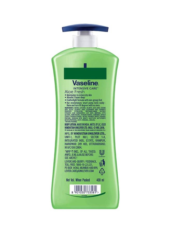 Vaseline Intensive Care Aloe Fresh Body Lotion 400ml  - Image 2