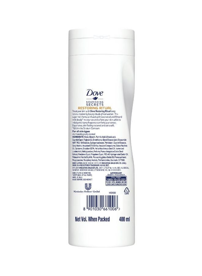 Dove Restoring Ritual Nourishing Body Lotion 400ml  - Image 2