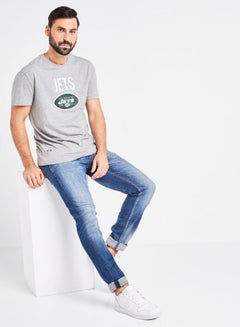 JACK & JONES Round Neck T-Shirt Grey  - Image 4