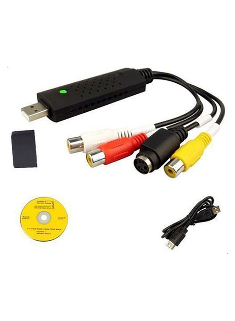 USB 2.0 VHS to DVD R/RW Converter Audio Video Composite Capture Card Adapter Multicolour