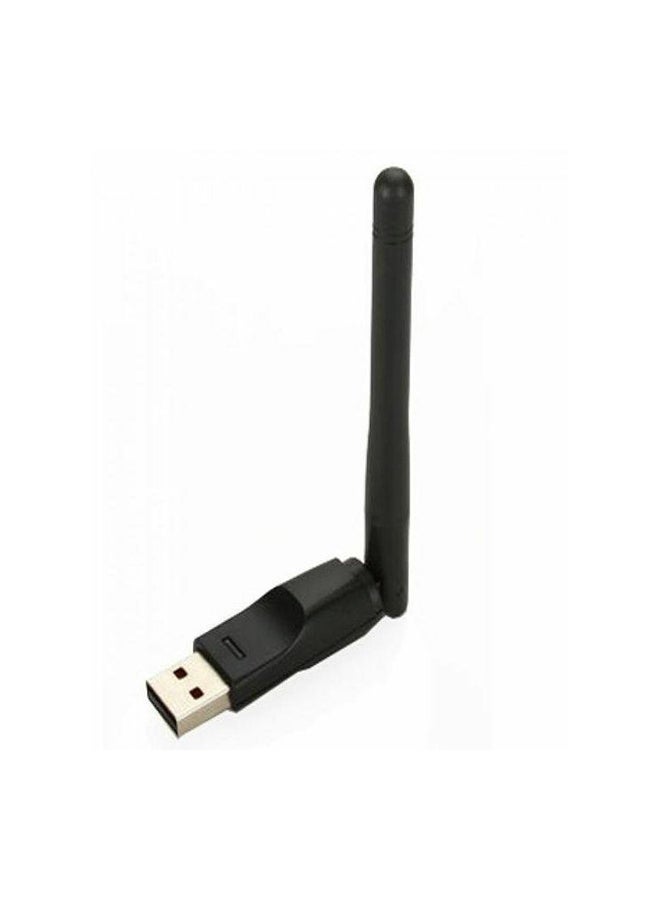 محول واي فاي لاسلكي بمنفذ USB أسود