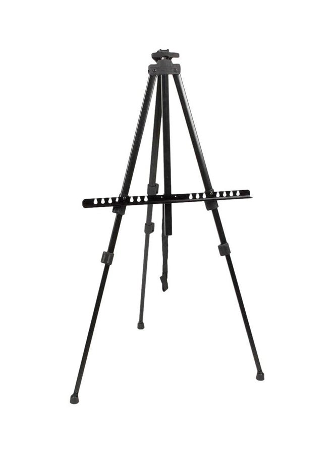 حامل لوحة رسم ثلاثي القوائم وقابل للتعديل ومصنوع من الحديد الثقيل ارتفاع 160 سم أسود - Image 1