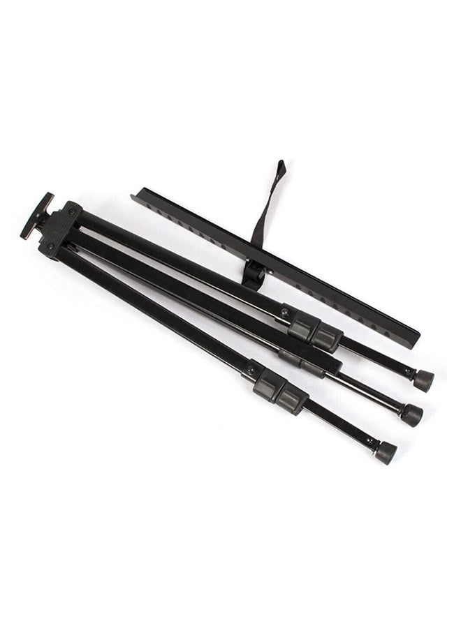 حامل لوحة رسم ثلاثي القوائم وقابل للتعديل ومصنوع من الحديد الثقيل ارتفاع 160 سم أسود - Image 2