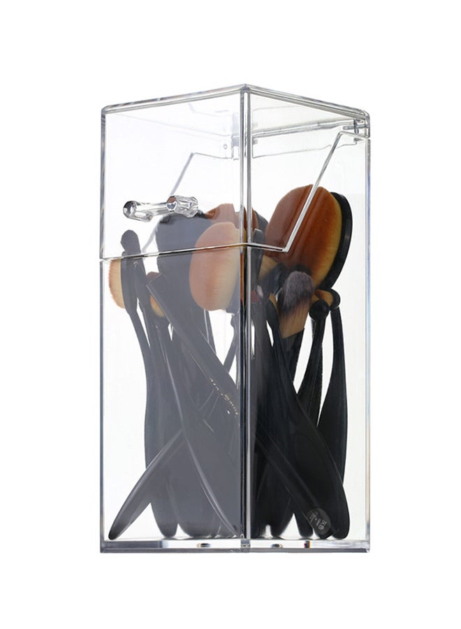 Acrylic Makeup Arrangement Storage Box Clear - Image 2