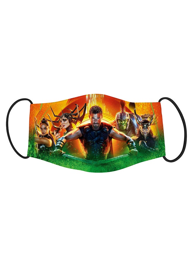Generic - Vista Thor Super Hero Printed Face Mask Multicolour 18x10cm - Image 1