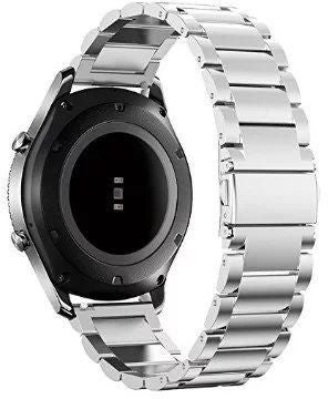 سوار من الإستانلس ستيل لساعة سامسونج جالاكسي جير S3 فضي - Image 2