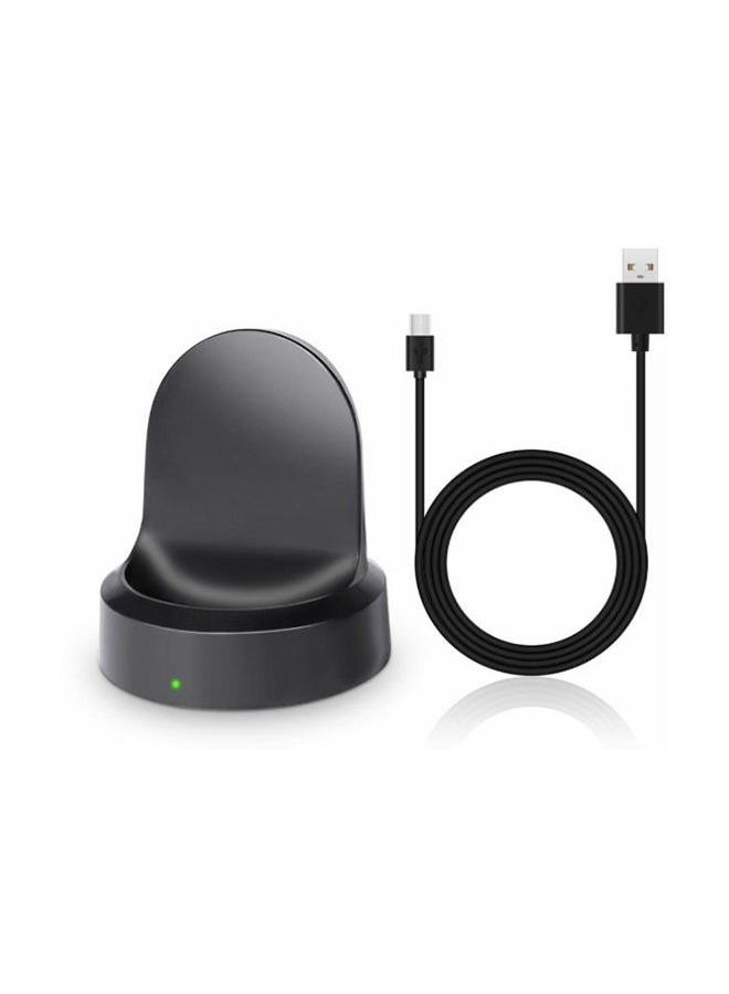 Charging Cradle Dock Watch Charger For Samsung Gear S3 Black  - Image 1