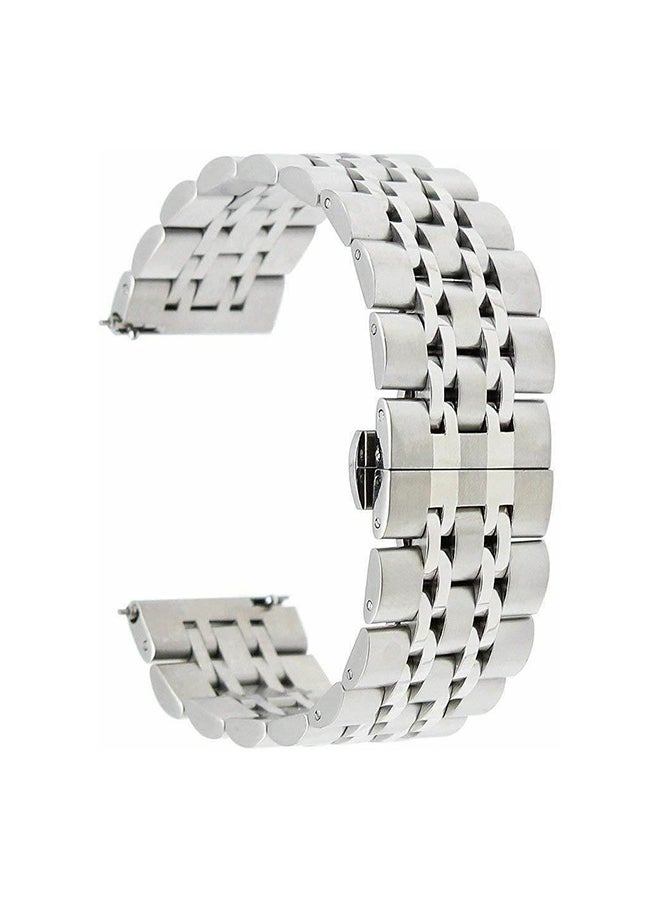 Replacement Bracelet Belt Band For Samsung Gear S3 Silver - Image 1