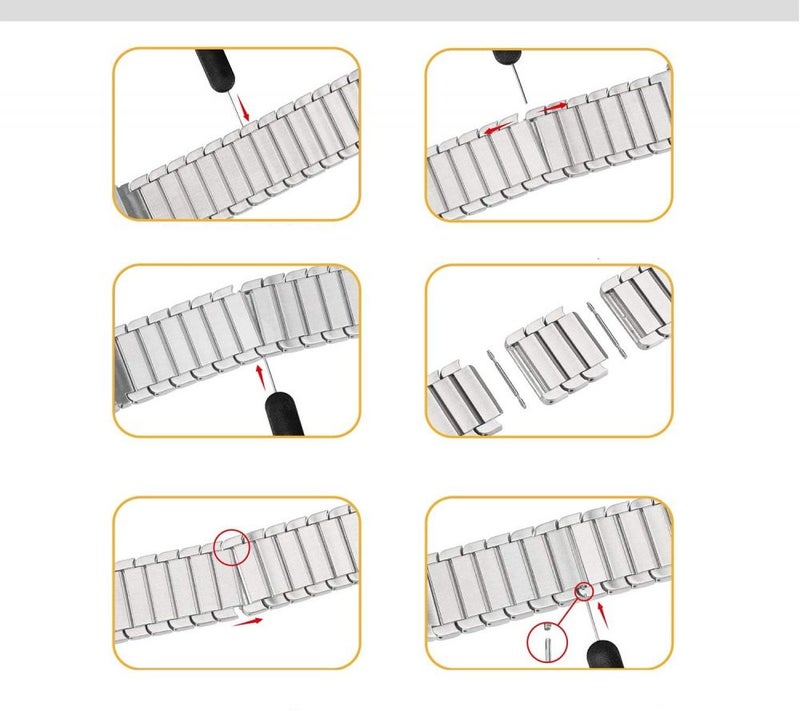 Ceramic Strap Band For Huawei Gt2/Gt/Honor Magic 2 Silver - Image 3