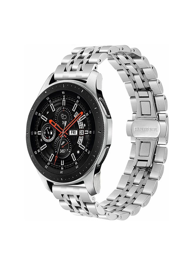 Stainless Steel Strap Band For Samsung Galaxy Watch/Huawei Gt2/Gear S3 Frontier And Classic/Honor Magic 2/Fossil Silver - Image 1