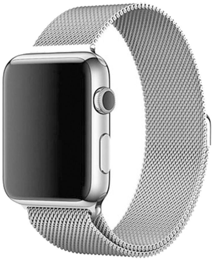 Generic - Magnetic Milanese Loop Stainless Steel Band For Apple Watch Silver - Image 1