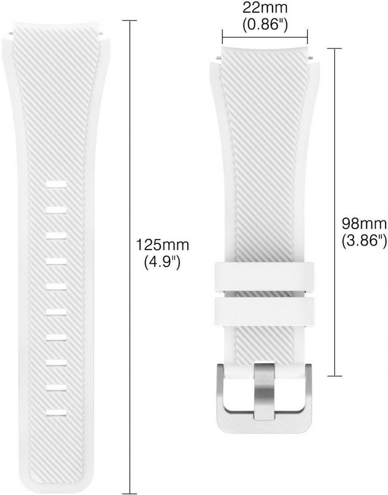 Silicone Replacement Band For Samsung Gear S3 Frontier/Classic White - v1598087134/N39421128A_2