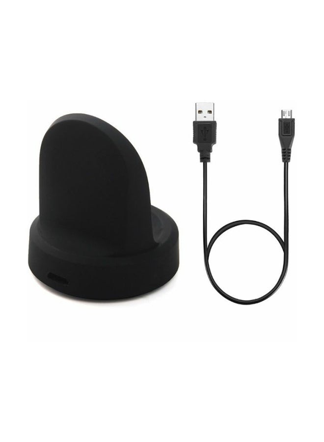 Charging Cradle Dock Watch Charger For Samsung Gear S3 Black  - Image 1