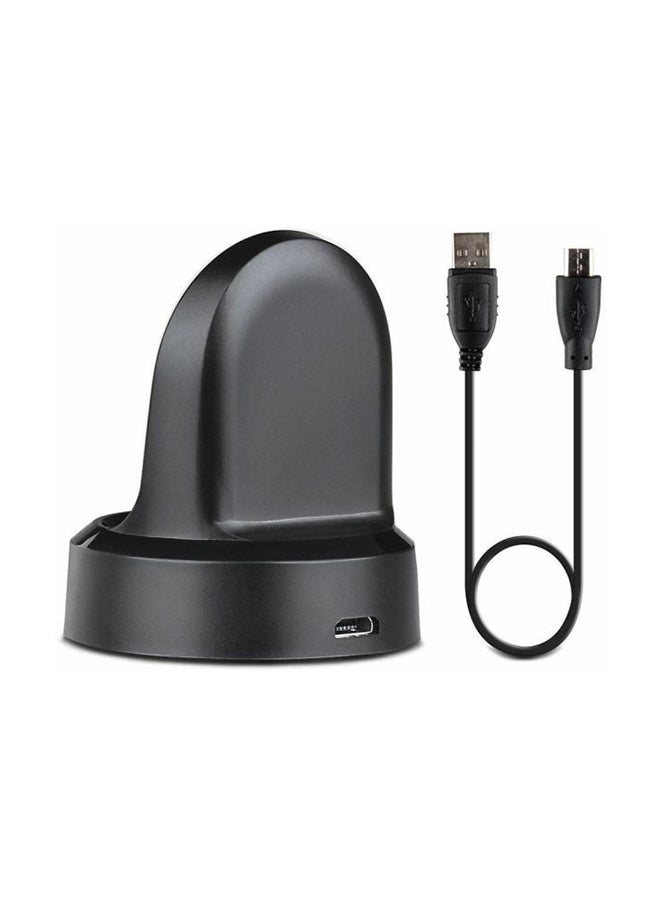 Wireless Usb Magnetic Charging Cradle Charger For Samsung Gear S3 Black - Image 1