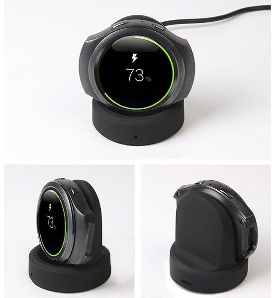 Wireless Usb Magnetic Charging Cradle Charger For Samsung Gear S3 Black - Image 2