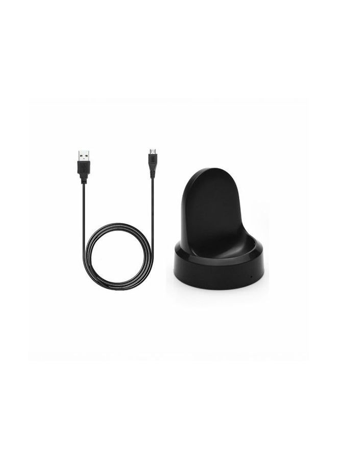 Charging Cradle Dock Watch Charger For Samsung Gear S3 Black  - Image 1