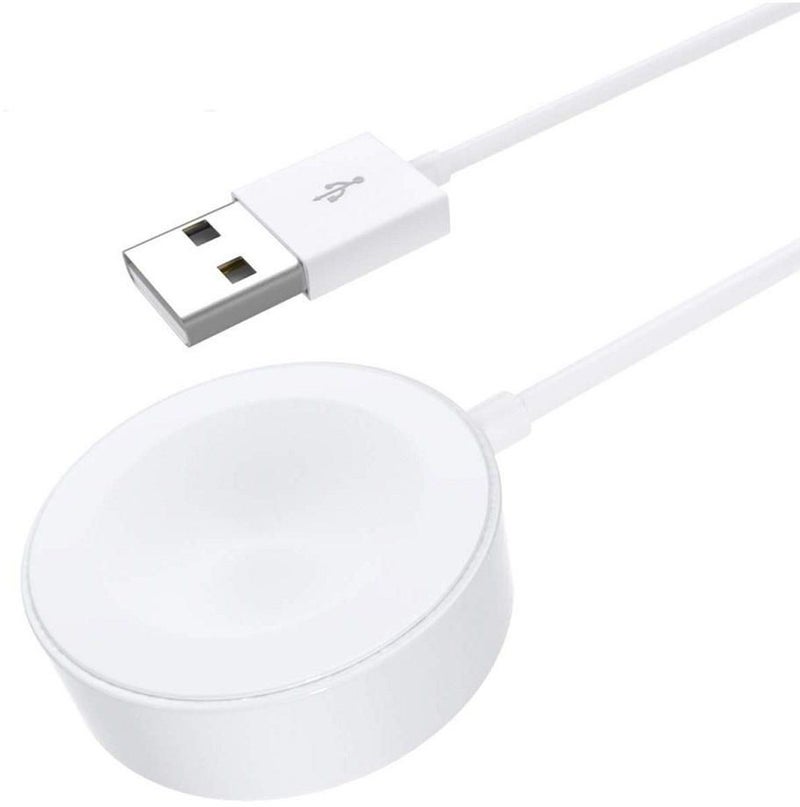 Wireless Magnetic Charger For Apple Watches White/Silver - Image 2