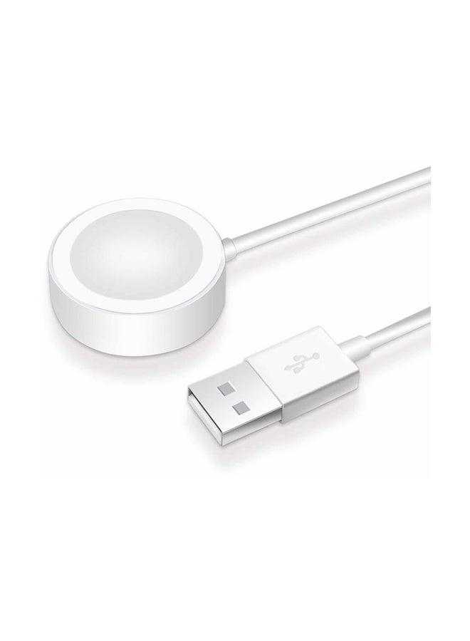 Wireless Magnetic Charger For Apple And Watch White/Silver - Image 1
