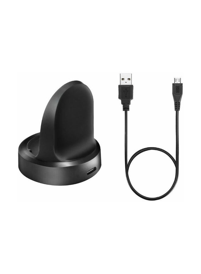 Charging Dock Cradle Watch Charger For Samsung Gear S3 Black  - Image 1