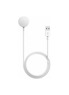 Magnetic Wireless Pad Charger Cable Cord For Apple Smart Watch White