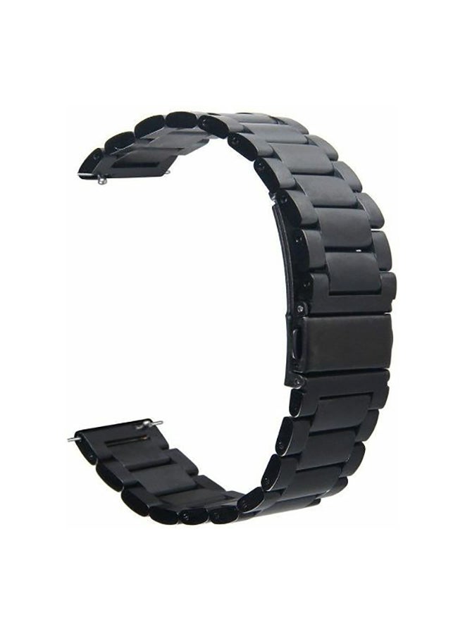 Quick Release Stainless Steel Replacement Watch Band For Samsung Gear S3 Frontier Charcoal Black - Image 1