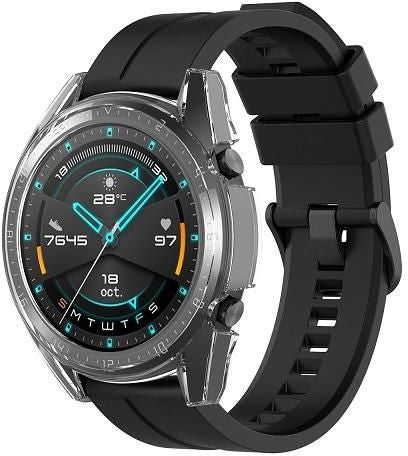Sports Fashion Smart Watch Case For Huawei Gt/Gt2 Transparent White  - Image 3