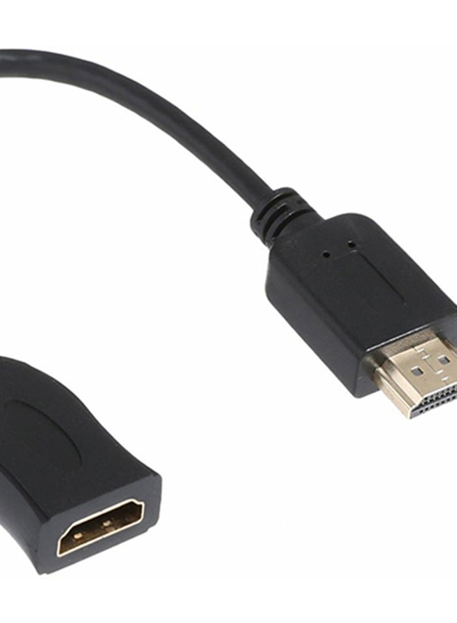 كيندكس - محول من 4K HDMI ذكر إلى أنثى أسود/فضي - Image 1