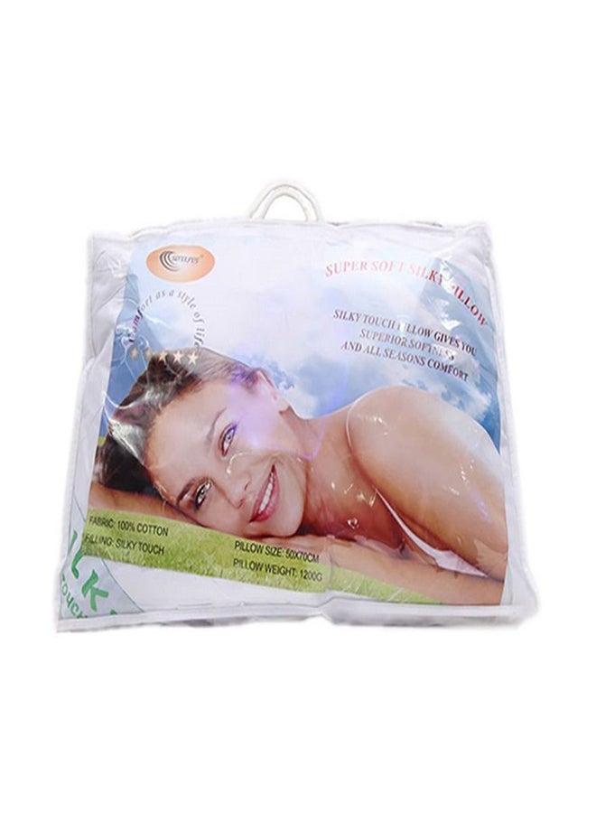 سينورز وسادة حريرية أبيض 50 x 70Ø³Ù†ØªÙŠÙ…ØªØ± - Image 3