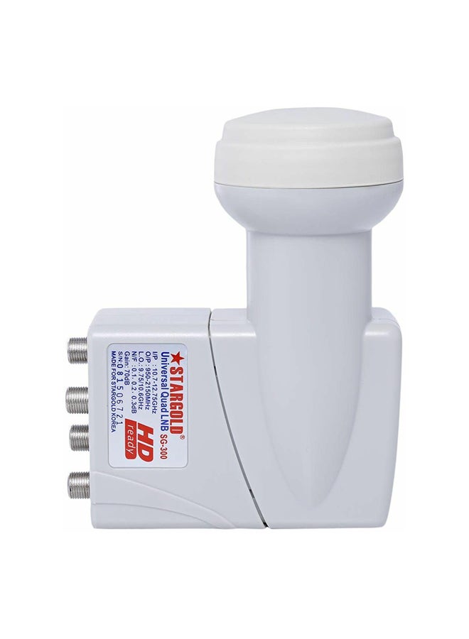 Stargold 4-Ports Universale Low Noise Block LNB White  - Image 1