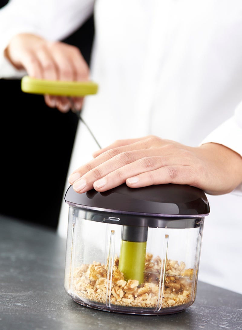 Manual Chopper Baby Food On-The-Go Bundle Convenient 900ml Manual Chopper Plastic, K1320404 + 3Pcs Food Saver Set, Glass, N1050410 Multicolour 900ml