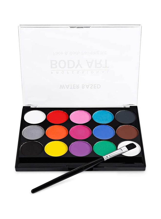 MissTiara 16-Piece Face And Body Painting Kit 14.5 x 10.5 x 1.5cm - Image 1