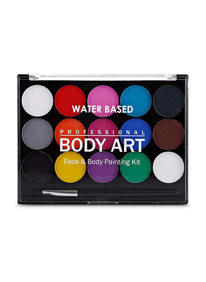 MissTiara 16-Piece Face And Body Painting Kit 14.5 x 10.5 x 1.5cm - Image 5
