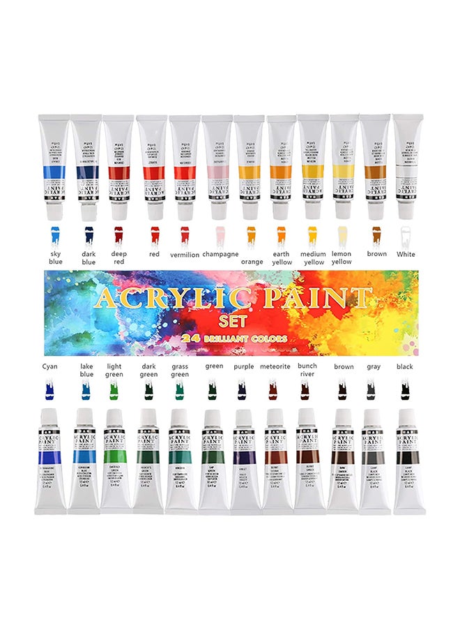 H&B 24-Piece Water Colour Paint Set 12ml  - Image 3