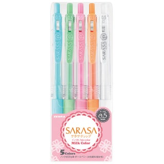 Set Of 5 Milk Colors Gel Pen Multicolour - v1598180877/N39555237A_1