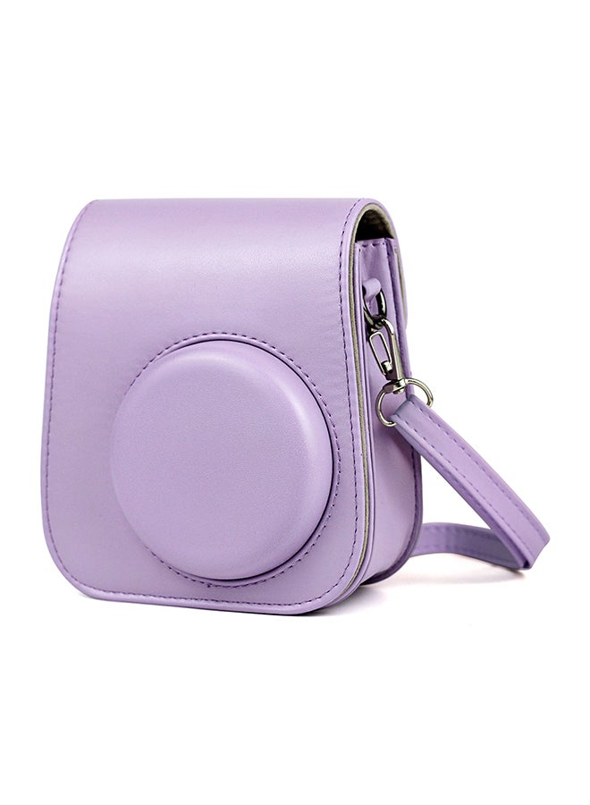 O Ozone - Instant Camera Case Bag With Strap For Fujifilm Instax Mini 11 Purple - Image 1