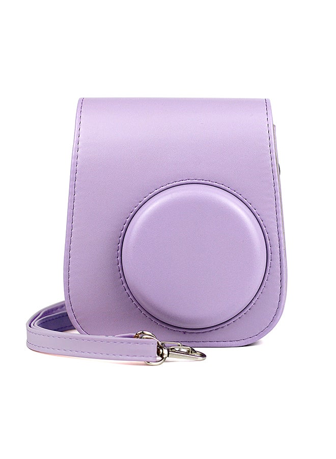 O Ozone - Instant Camera Case Bag With Strap For Fujifilm Instax Mini 11 Purple - Image 1