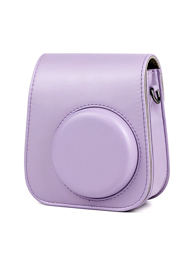O Ozone - Instant Camera Case Bag With Strap For Fujifilm Instax Mini 11 Purple - Image 1