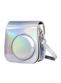 O Ozone Holographic Instant Camera Case Bag With Strap For Fujifilm Instax Mini 11 Silver  - Image 1