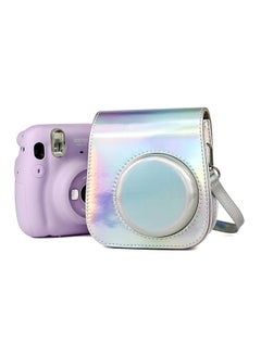 O Ozone Holographic Instant Camera Case Bag With Strap For Fujifilm Instax Mini 11 Silver  - Image 5