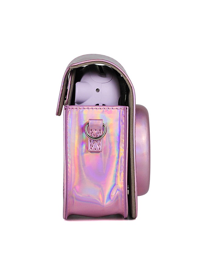 Holographic Instant Camera Case Bag With Strap For Fujifilm Instax Mini 11 Pink - v1598180936/N39929603A_2