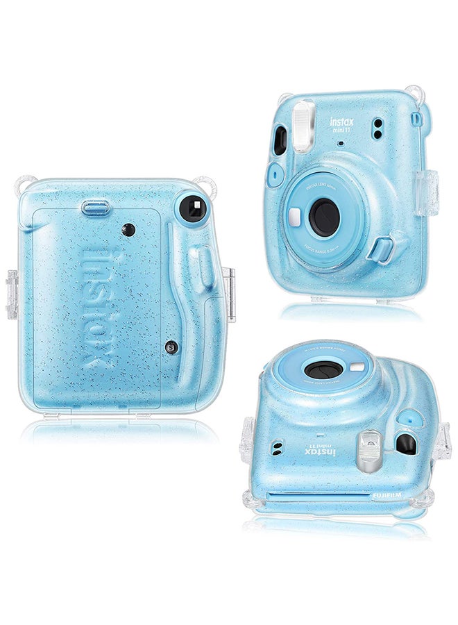 O Ozone - Hard Case For Fujifilm Instax Mini 11 Instant Camera With Adjustable Strap Clear - Image 1