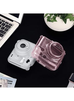 O Ozone Hard Case For Fujifilm Instax Mini 11 Instant Camera With Adjustable Strap Pink  - Image 4