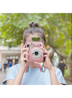 O Ozone Hard Case For Fujifilm Instax Mini 11 Instant Camera With Adjustable Strap Pink  - Image 5