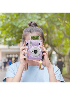 O Ozone Hard Case For Fujifilm Instax Mini 11 Instant Camera With Adjustable Strap Purple  - Image 5