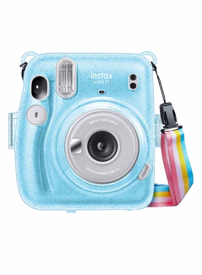 Hard Case For Fujifilm Instax Mini 11 Instant Camera With Adjustable Strap Blue - v1598180940/N39929608A_1